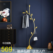 Denmark TIE Nordic wrought iron creative floor clothing rack landing light luxury adult hanger metal craft shelf