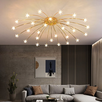 Bedroom lights Nordic simple modern atmosphere led ceiling lights warm romantic ins lighting creative Gypsophila lamps