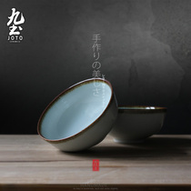 Jiuitujingdezhen Ceramics Day Style Creativity Gift handmade Tableware Food Utensils Large Bowl White Jade Bowl Soup Bowl Noodle Bowl