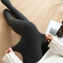 Pregnant women leggings autumn and winter models plus velvet thickened winter wear belly pantyhose warm cotton pants winter wear