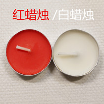 Red and white candle