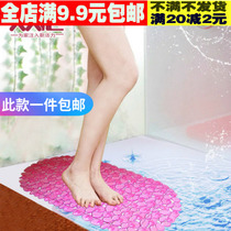 Transparent pebbles non-slip mat bathroom bathroom bathroom with suction cup shower mat bath PVC anti-drop mat