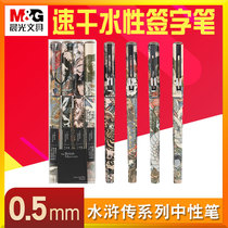 Morning Liquid Direct Liquid Pen 0 5 neutral neutral pen of British Museum speed dry straight liquid pen ARP 57507 black