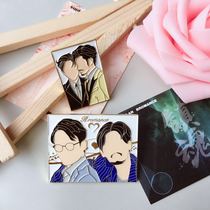 Zhu Yilong Bai Yu with WEILAN BROMANCE BAZAAR metal badge brooch