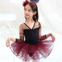 South Korea imported childrens ballet dance dress girl girl girl performance practice dress Princess childrens lace gown dress