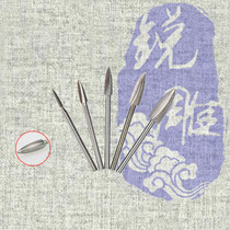 3mm handle two-edged pointed knife white steel high-speed drill electric grinding wood root carving embryo electric grinding machine fine carving micro-engraving knife