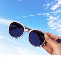 2018 new summer round glasses female network red with sunglasses paste frame glasses tide personality retro