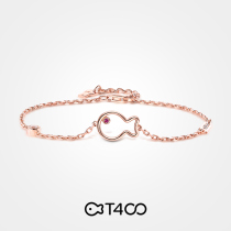 T400 clownfish bracelet female sterling silver ins niche design high sense rose gold hand ornaments birthday gift