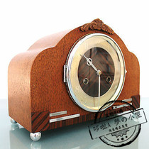 Taiwan clock seat clock JUNGHANS clock German antique retro wooden clock desktop mechanical clock living room