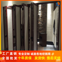 Hotel Bag Compartment Active Partition Wall Conference Room Dance Classroom Seals Eco Wood Board Folding Door Titanium Magnesium Aluminum Alloy