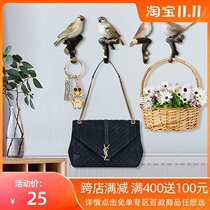 Door hanging key holder Nordic Wall personality creative bedroom bird hanger Wall Wall decoration adhesive hook