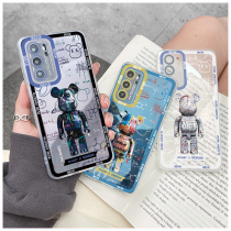 Applicable Huawei p40pro mobile phone shell Chaodle Graffiti Violence Bear p50 Protective Sleeve New Cartoon P30 Transparent Shell