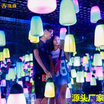 Net celebrity indoor and outdoor remote control colorful romantic forest breathing light induction hanging colorful lighting interactive device