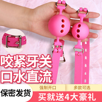Sexual flirting interests Deep larynbar mouth plug sex props for men and women common goods couples collar