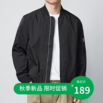 Murmac spring autumn baseball uniform mens bomber jacket solid color American casual simple autumn top