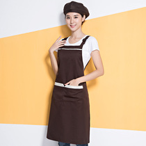 Korean apron womens fashion custom custom printed logo Home kitchen hair salon Nail salon wear cute overalls