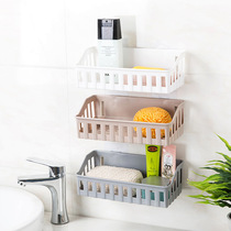 Bathroom Shelve Toilet Wash Terrace Cosmetic intake No-scratches perforated suction disc Kitchen Filter Drain rack