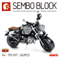 Senbao building blocks childrens intelligence assembling toys machinery motorcycle model boys 5-8-12 years old