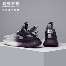 Mark Huafei brand mens shoes summer style breathable sports coconut shoes mesh casual trendy shoes heightened thick-soled daddy shoes