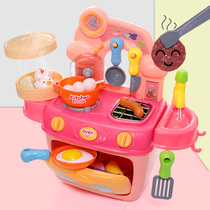 Childrens little actor cooking cooking playing cooking kitchen toy set girl simulation kitchenware full set of fried rice