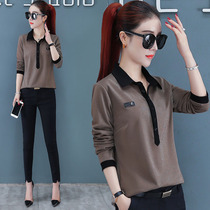 Early autumn dress design feel shirt womens autumn 2021 new long sleeve shirt fashion foreign temperament on the tide of clothes