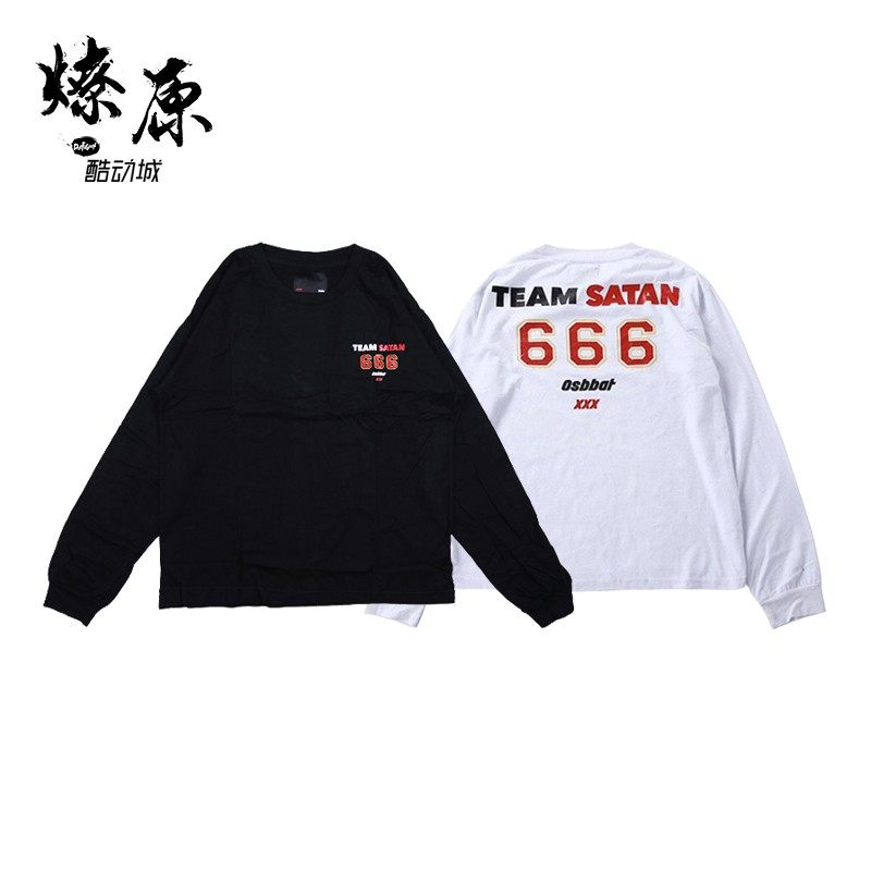 燎原 Osbbat x lan Connor 666 long sleeve tee long sleeve T-shirt hoodie
