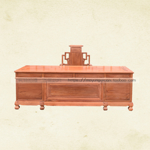 Mahogany furniture Myanmar pear desk Antique Chinese mahogany desk boss desk executive desk computer desk and chair