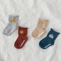 Small Zheng Baby Boy Shop Newborn Knitted Socks 0-1-3-5 Year Old Baby Socks Autumn Winter Baby Pure Cotton Children Socks