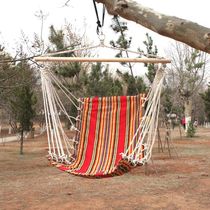 Manufacturers ship multi-color optional cotton canvas outdoor Park Home Leisure hammock hanging chair dormitory dormitory students