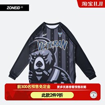 VETERAN X ZONEiD joint New Trend sports sweater mens print loose Joker long sleeve