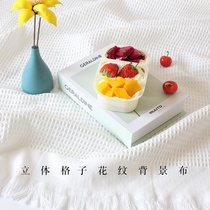 White photo background cloth ins wind decoration decoration food cake baby photography tablecloth blanket photo props
