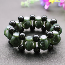 Hetian Jade Qingyu mens jade bracelet Jade jade jade luck mens jade hand string handmade hollow send boyfriend