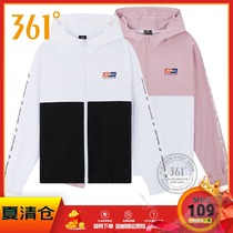 361 degree womens windbreaker 2020 spring new fashion sports jacket 361 printing stitching breathable casual jacket