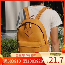 Carpenter handmade leather with diy version type drawings Double shoulder bag paper-type paper-like double shoulder backpack Leisure Package Design Template