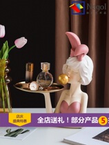 Nordic light luxury bow girl key storage ornaments creative living room porch coffee table home wine cabinet decorations