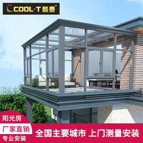  Cool Thai sun room custom broken bridge aluminum alloy doors and windows sealed balcony villa steel structure garden glass room movable