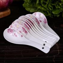 New 10 small spoons Household ceramic bone china soup spoon spoon rice spoon spoon Microwave oven