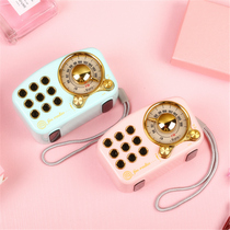  Bluetooth speaker wireless retro cute mini cartoon girl heart small audio subwoofer portable radio