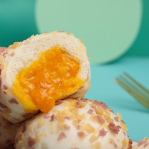 Yasui Jinmai Quicksand Bun BurstIng Sauce Salted Egg Yolk Bun 300g 10 Pieces Family Nutritious Breakfast Cantonese Dim Sum Fast Food