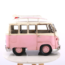 New children Photography Han style Little frescoed two-year-old bus Toy Iron Art Movie-assisted props