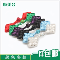 Cheongsam button female Chinese handmade buckle button retro decoration Tang decoration accessories Buddha grass accessories jade bead buckle