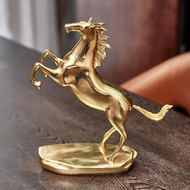 Light luxury pure copper horse ornaments horse to successful study opening gifts new home gifts all copper living room home decoration