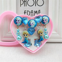 Childrens earrings without earrings cute jewelry Aisha Sophia KT baby ear clip girls small ring gift