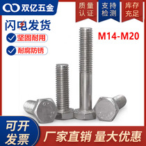 M14M16M18M20 Stainless steel 201 Hexagon screw Hexagon bolt*60-70-80-100-150