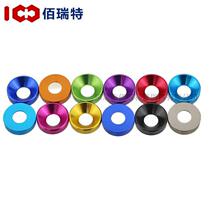 Multi-color aluminum alloy gasket countersunk head flat head umbrella screw bolt gasket wear-resistant scratch wire drawing M2-M5