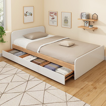 Single bed Small room type 1 2 meters 1 5 meters Household modern simple economic storage childrens bed Tatami bed Low bed