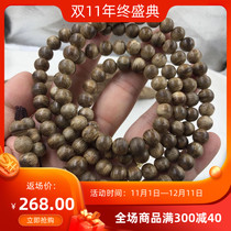 Flower fragrance authentic Hainan agarwood hand string 6 8MM108 rosary Fidelity natural insect leakage old material men and women models