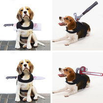 Pet Dog Halloween Clothes Funny Strap Transformed Creative Devil Dress Black Adjustable Small and Medium Dogs