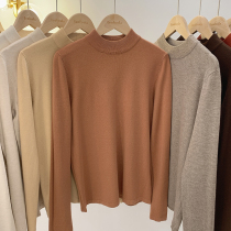 Lolora half high neck knitted base shirt winter 2021 New Korean slim slim body cashmere coat women