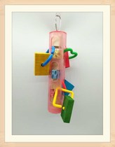 Parrot foraging box toys feeding box educational training gnawing calcium toys suitable for medium and small parrots